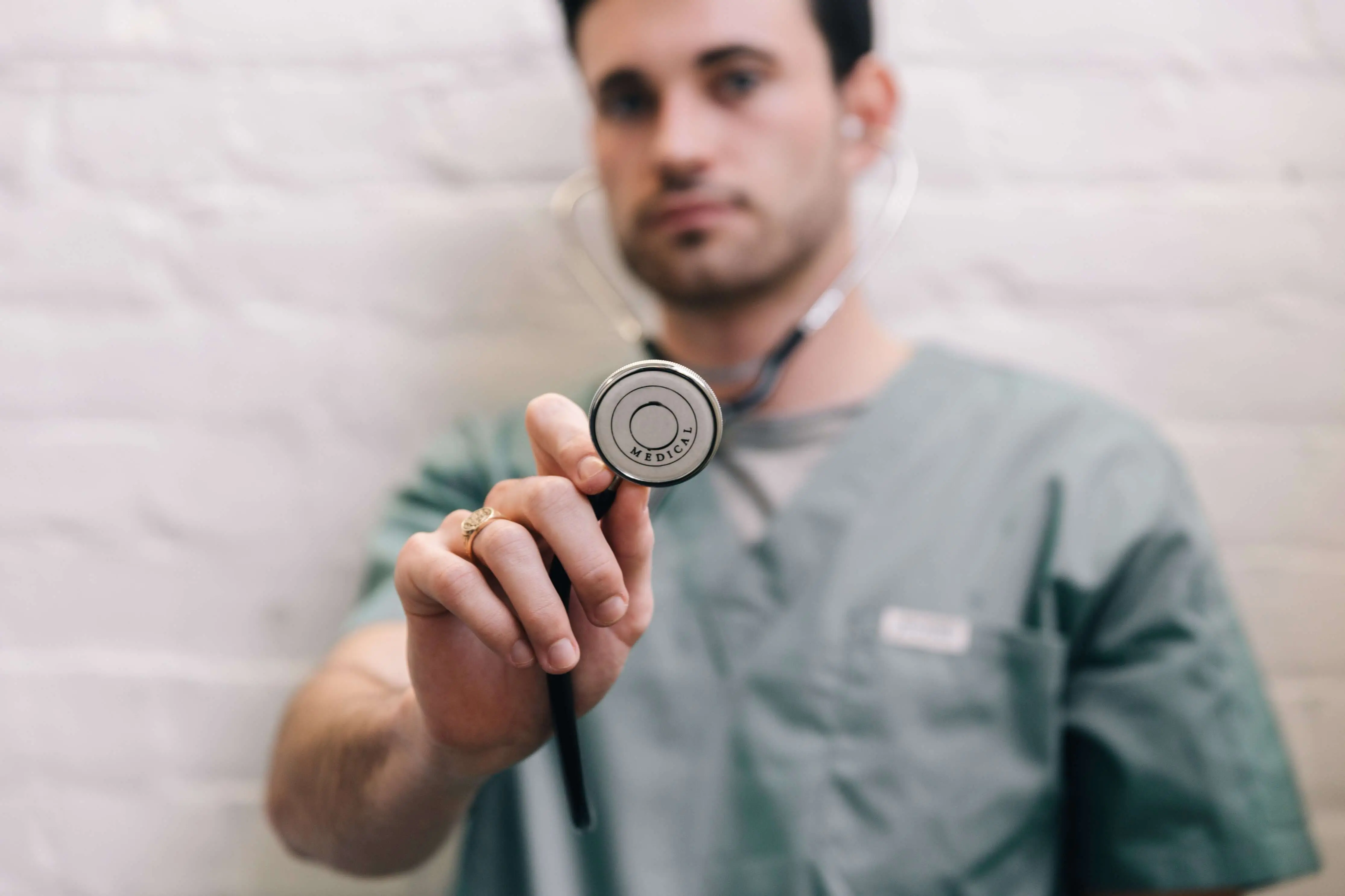 Male Licensed Vocational Nurse Student Attending LVN College