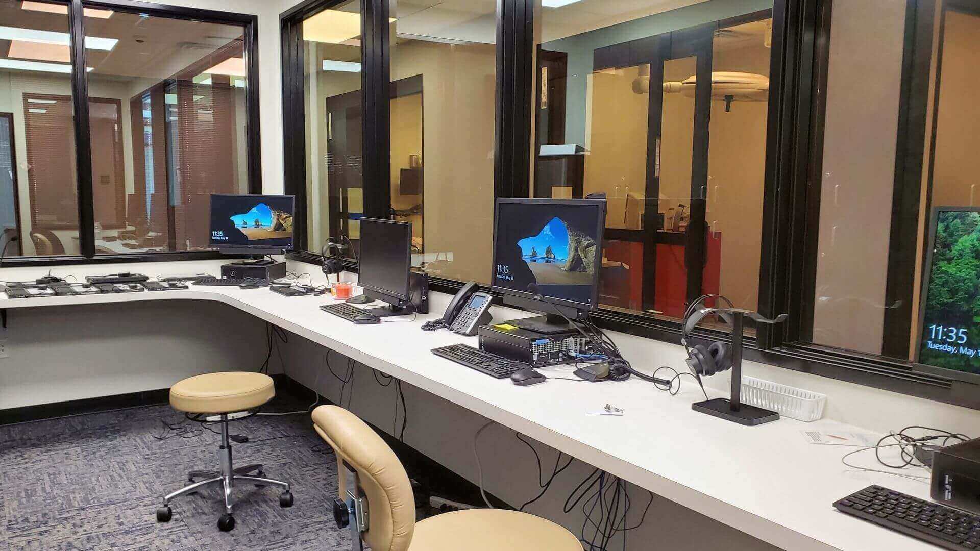 Fresno Simulation Learning Center Control Room